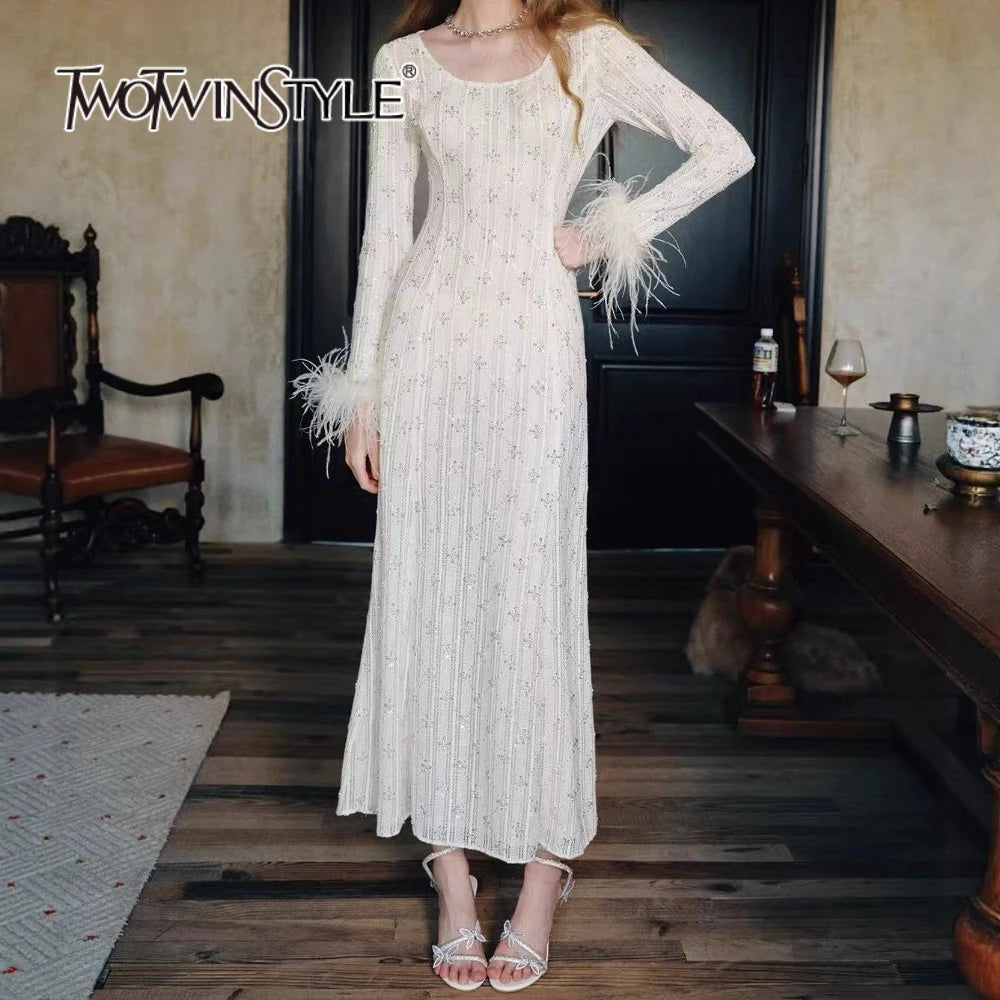 Spliced Bead Dresses