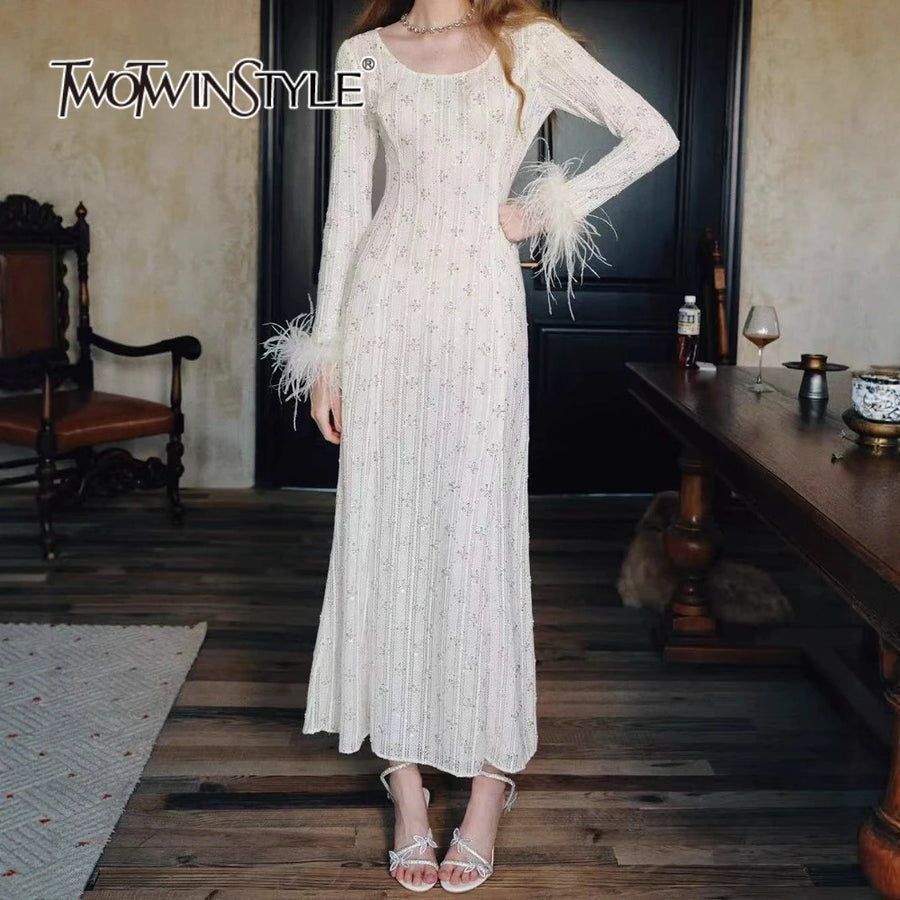 Spliced Bead Dresses
