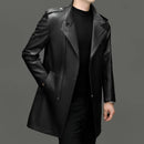 Men’s Cow Leather Trench Coat