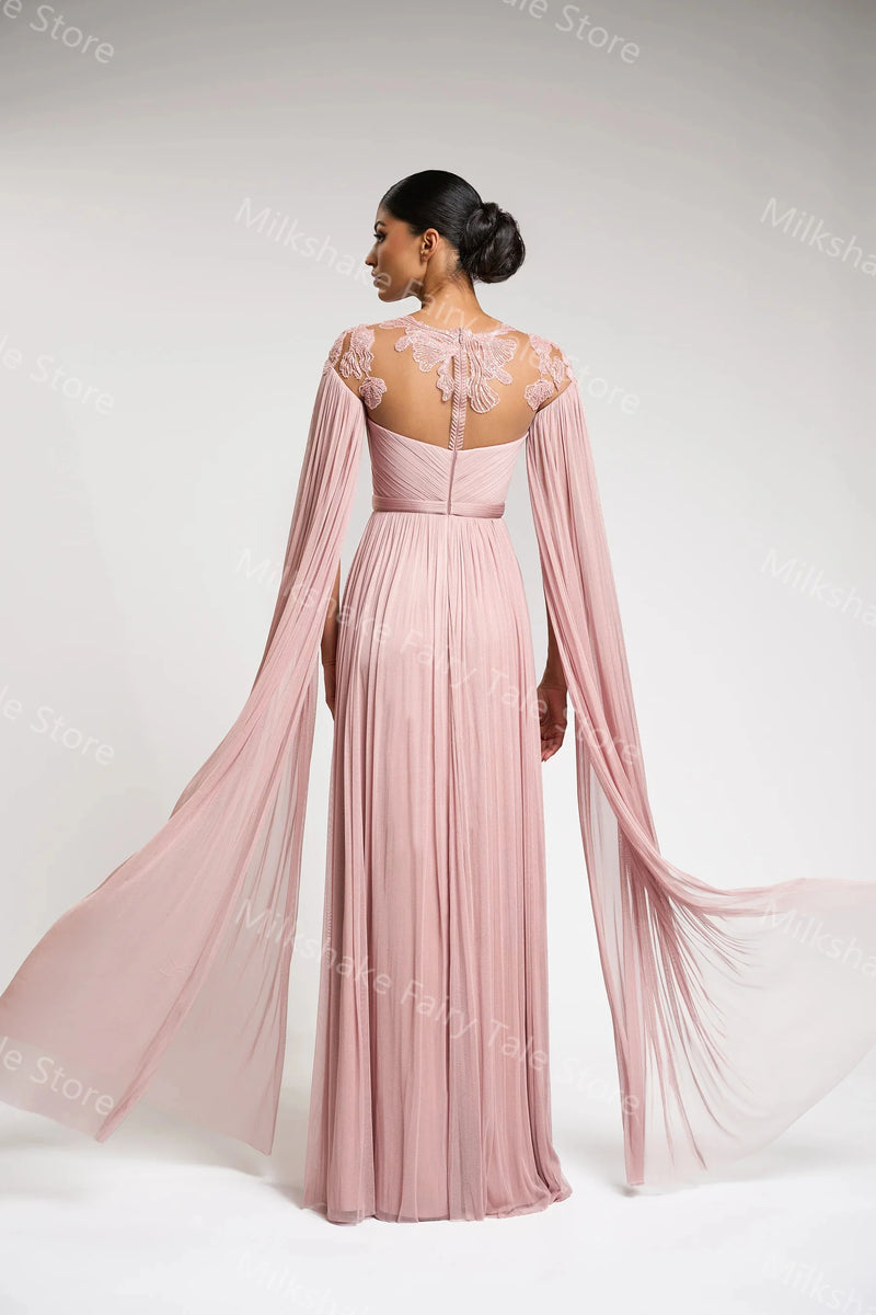 A Line Lace Chiffon Dresses