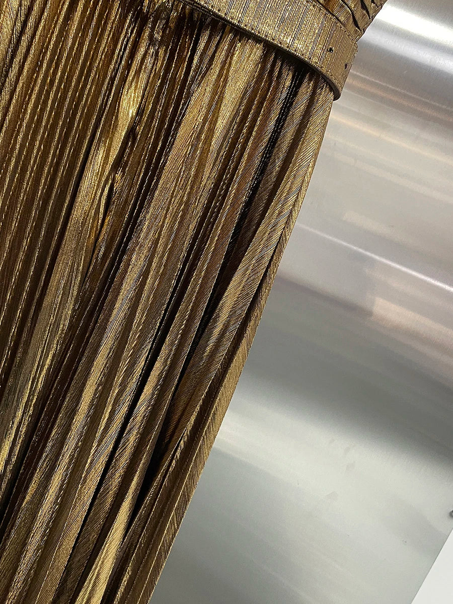 Strapeless Gold Dress