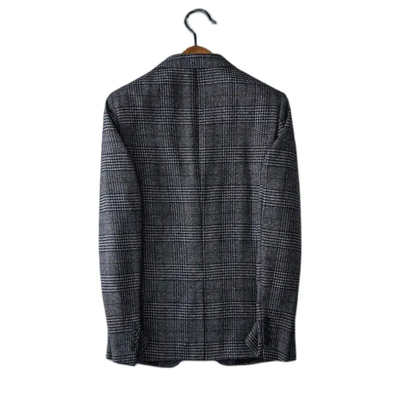 Men’s Plaid Blazer