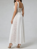Spliced Lace Sexy Long Dresses