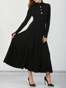 Metal Buttons Basics Dresses