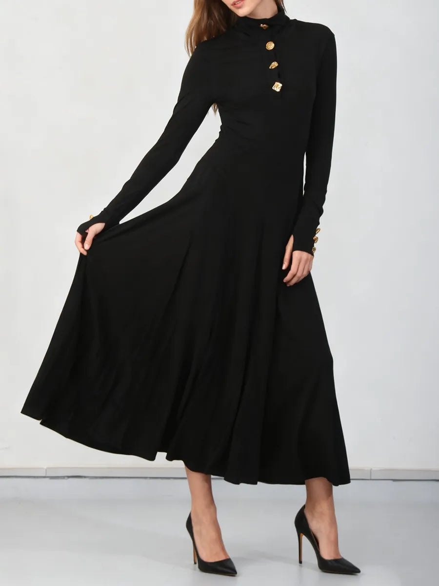 Metal Buttons Basics Dresses