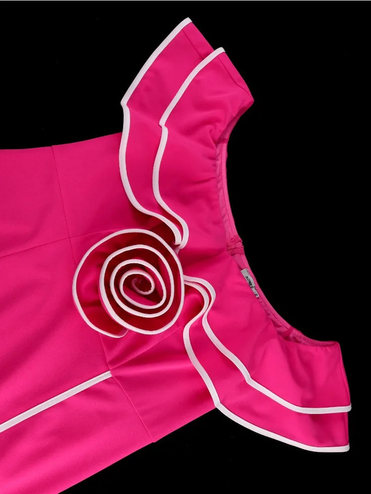 Plus Size Slash Neck Butterfly