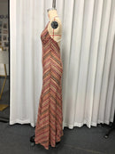 Backless Tunic Sequins Dress