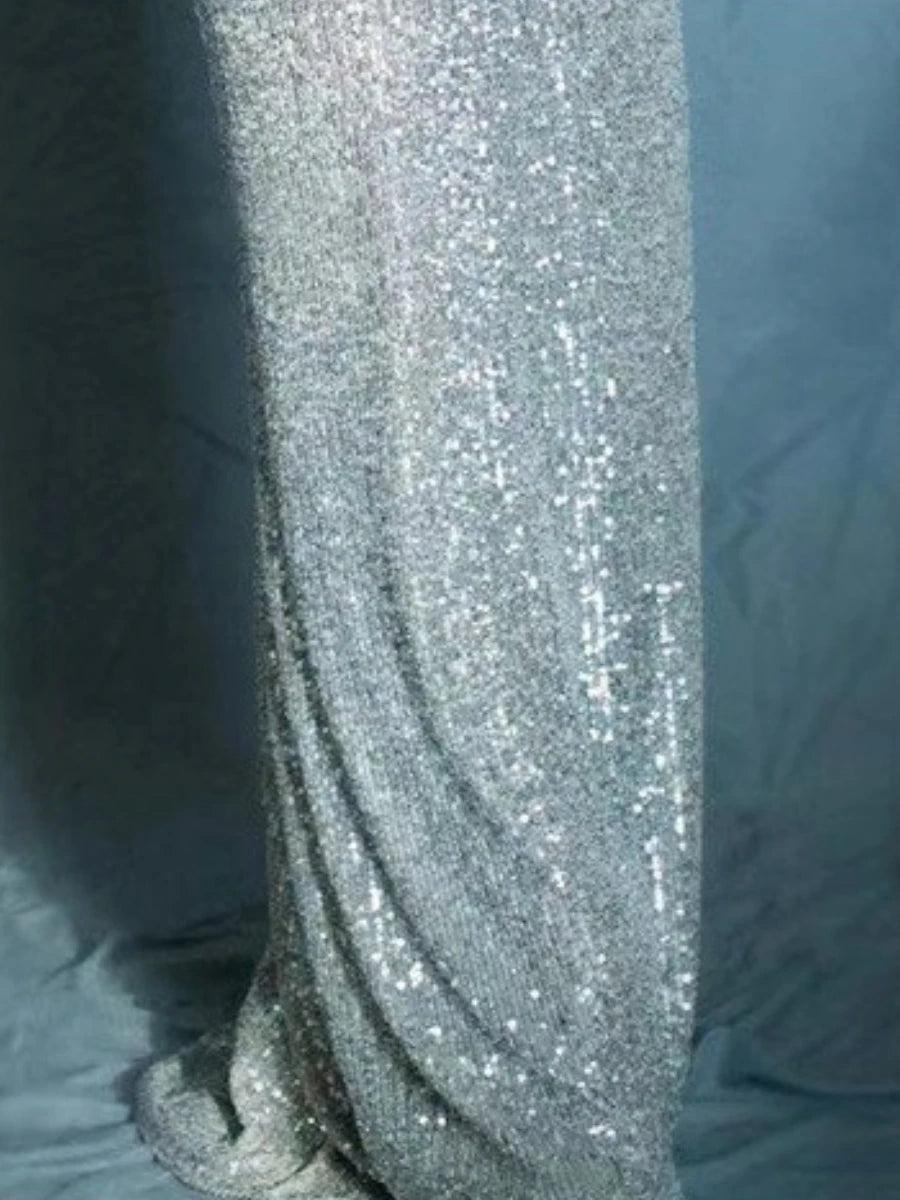 Spliced Sequins Dresses