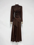 Slimming Spliced Bead Dresse