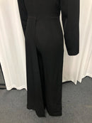 Solid Slimming Spliced Beading  Jumpsuits