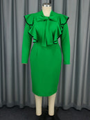 Plus Size Green Dress