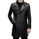 Men’s Cow Leather Trench Coat