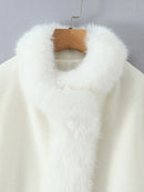 Solid Loose Spliced Fluff Elegant Jackets