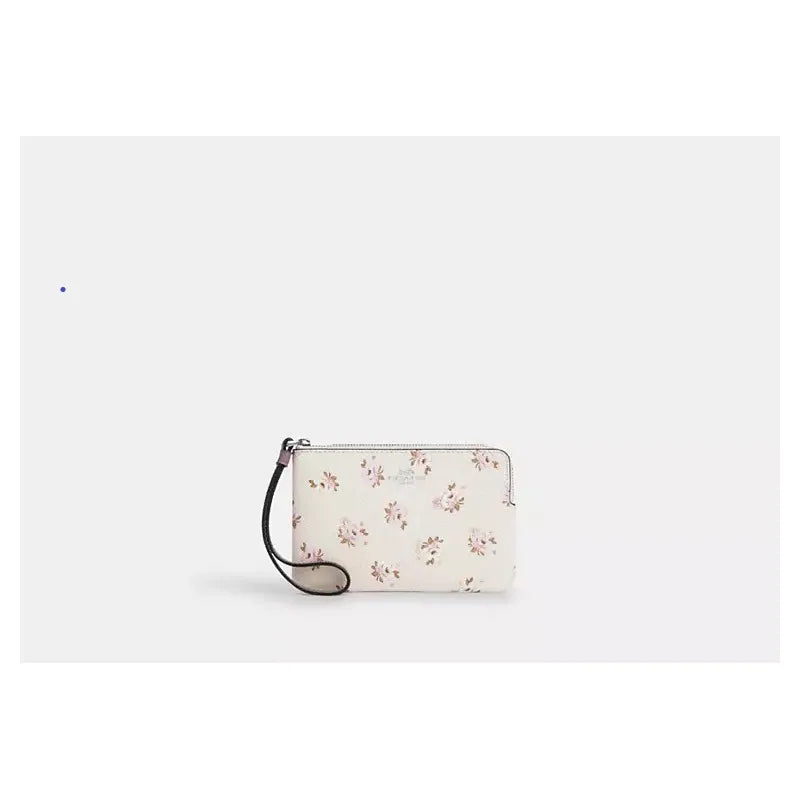 Coach Corner Zip Wallet Wristlet Bag