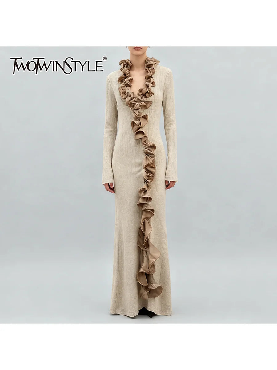 Spliced Fungus Folds Dresses