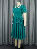 Pleated Church Dress