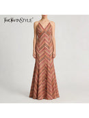 Backless Tunic Sequins Dress