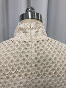 Hollow Out Spliced Embroidery Dresses