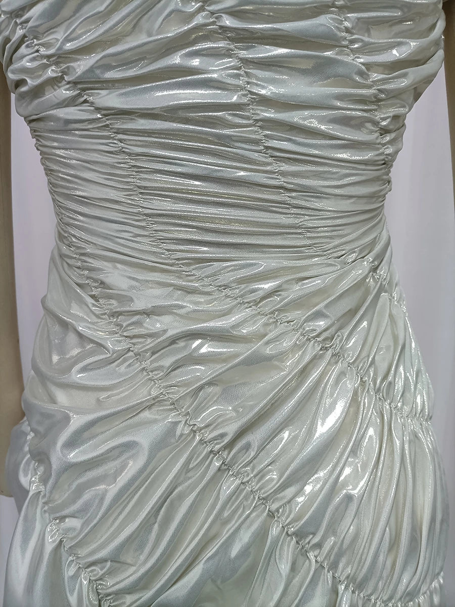 Spliced Folds Dresses