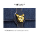 DENIM TRENDING SHOULDER CLUTCH