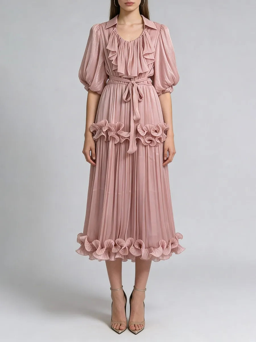 Spliced Folds Dresses