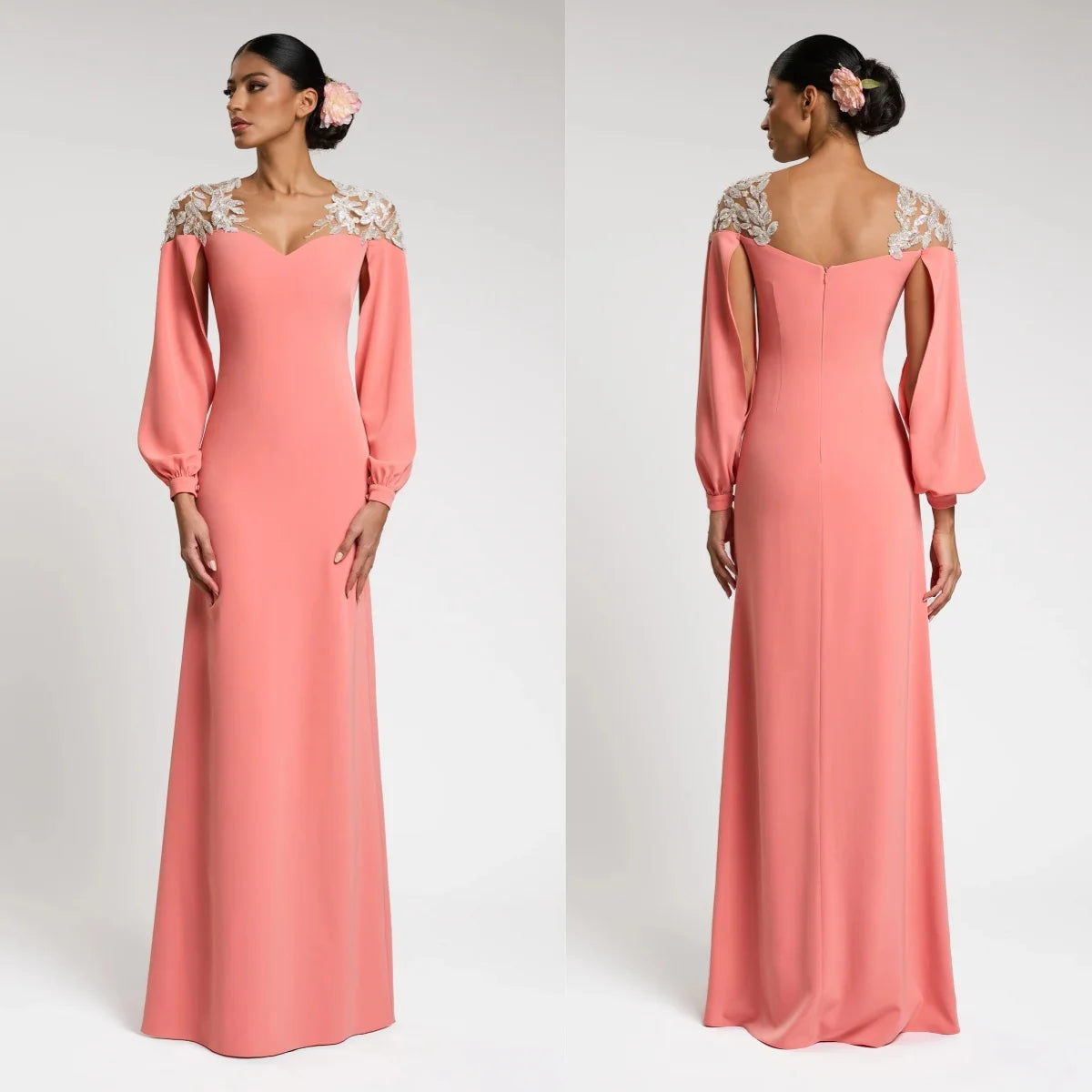 Vintage Satin Evening Dresses