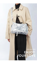 GENUINE LEATHER DESIGNER CROSSBODY HANDBAG