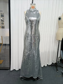 Spliced Sequins Dresses