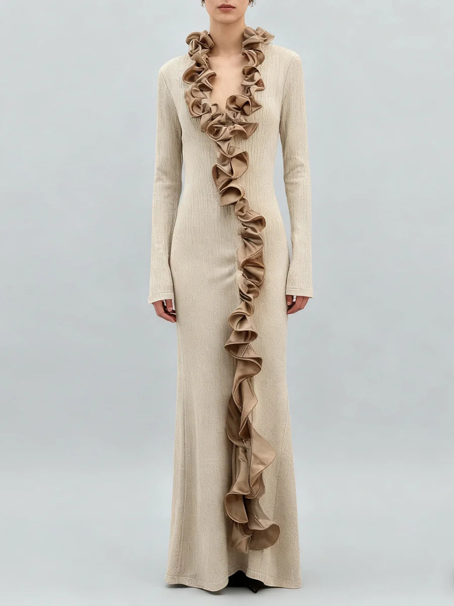 Spliced Fungus Folds Dresses