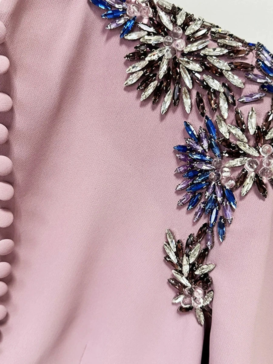 Spliced Bead Luxurious Dresses