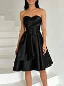 Strapless Sleeveless Tunic Dress