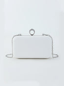 Pearl and Rhinestone Letter BRIDE Clutch