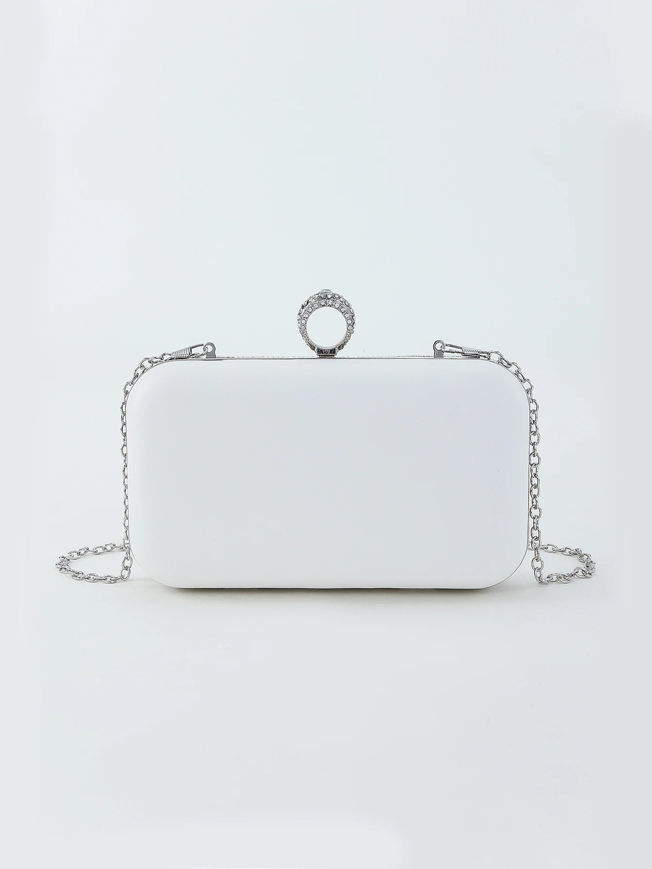 Pearl and Rhinestone Letter BRIDE Clutch