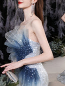 Gradient Spliced Sequins Dresses