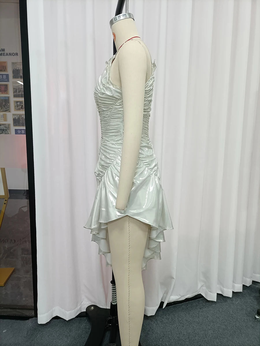 Spliced Folds Dresses