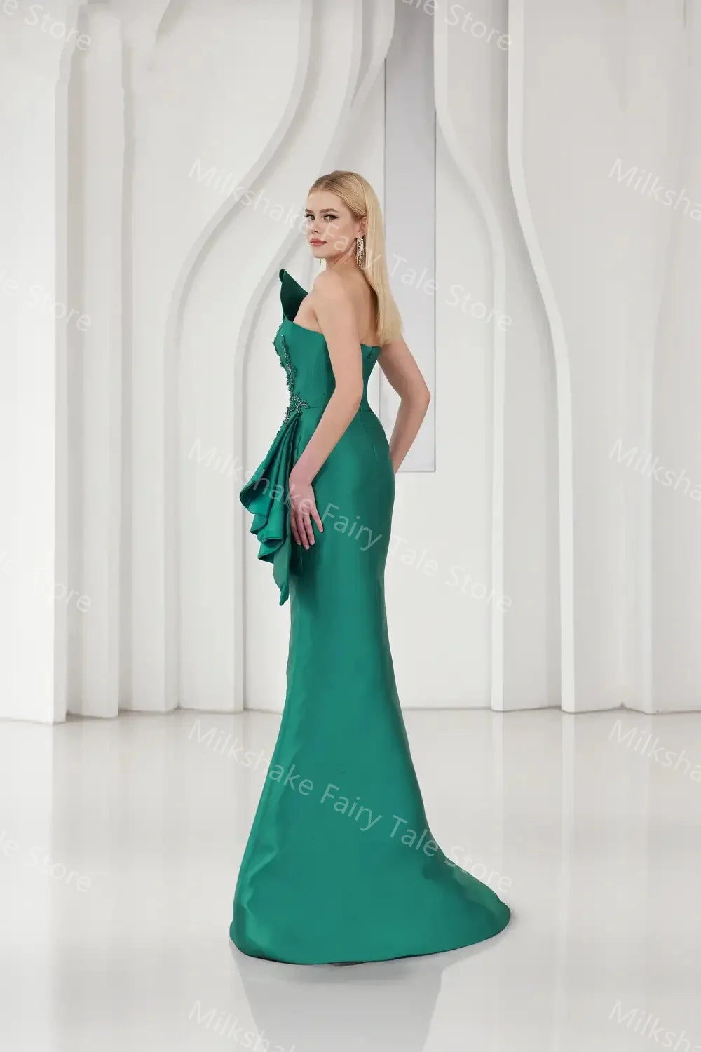 Satin Evening Glitter Dresses