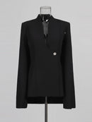 Button Minimalist Women’s Jackets