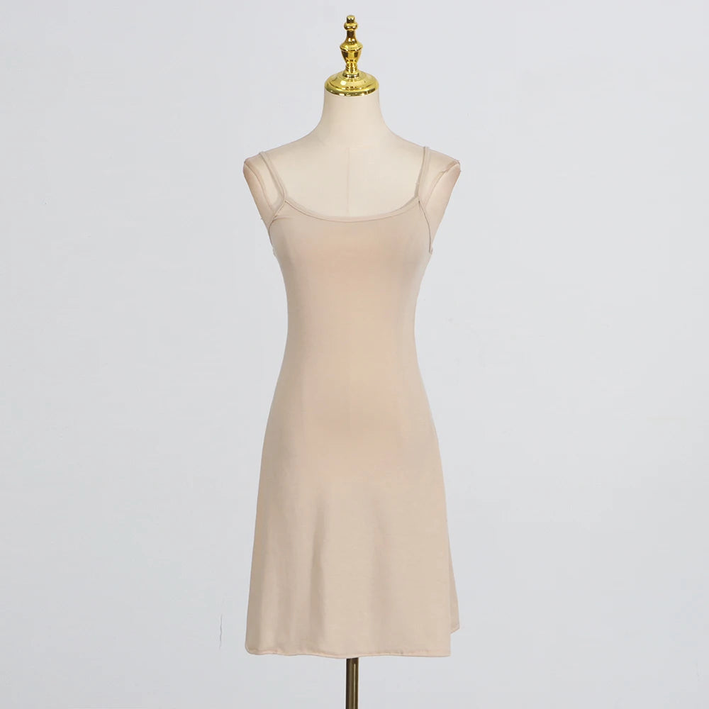 Spliced Sheer Dresses
