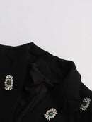 Spliced Bead Luxurious Blazers