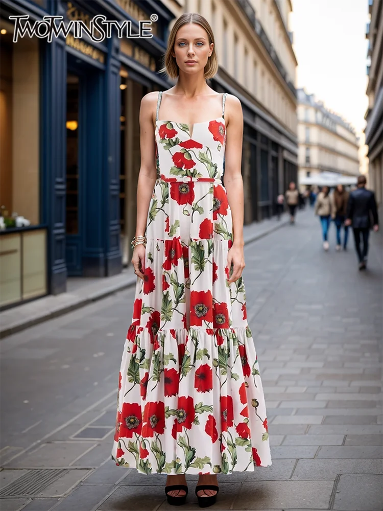 Flowered Embroidery Dress