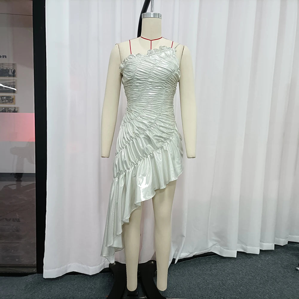 Spliced Folds Dresses