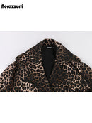 Extra Long Oversized Leopard Print Coat