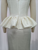 Solid Spliced Pleated Dresses