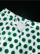 Plus Size Two Piece Polka Dot Set