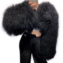 Plus Size Shaggy Coat