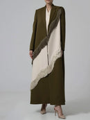 Hit Color Loose Tassels Coats