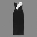 Spliced 3D Flower Dresses