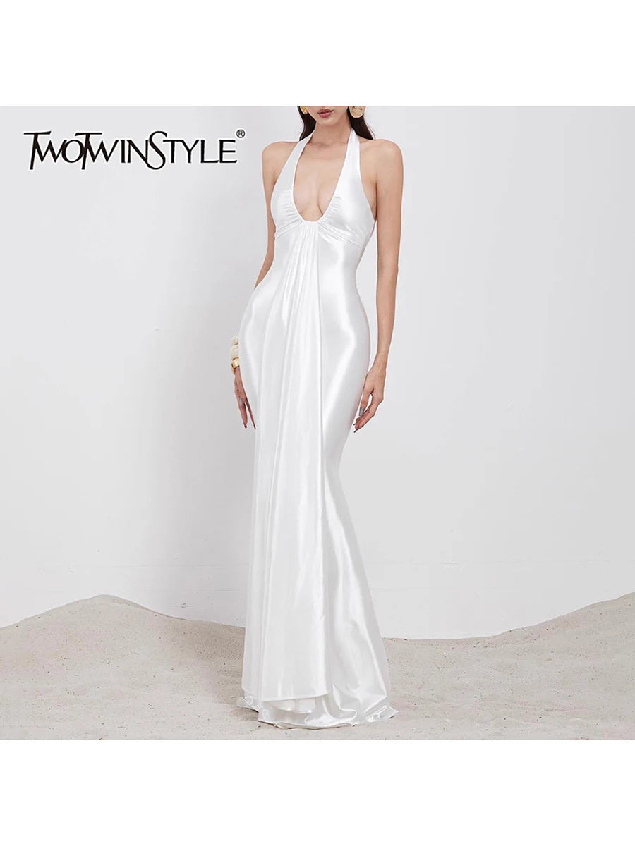 Sleeveless Backless Dress
