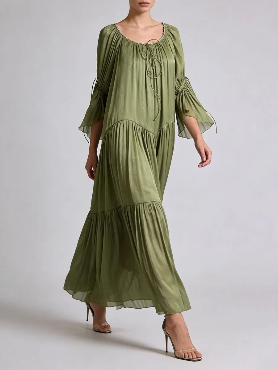 Lace Up Long Dresses