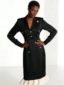 Hit Color Spliced Diamonds Dresses